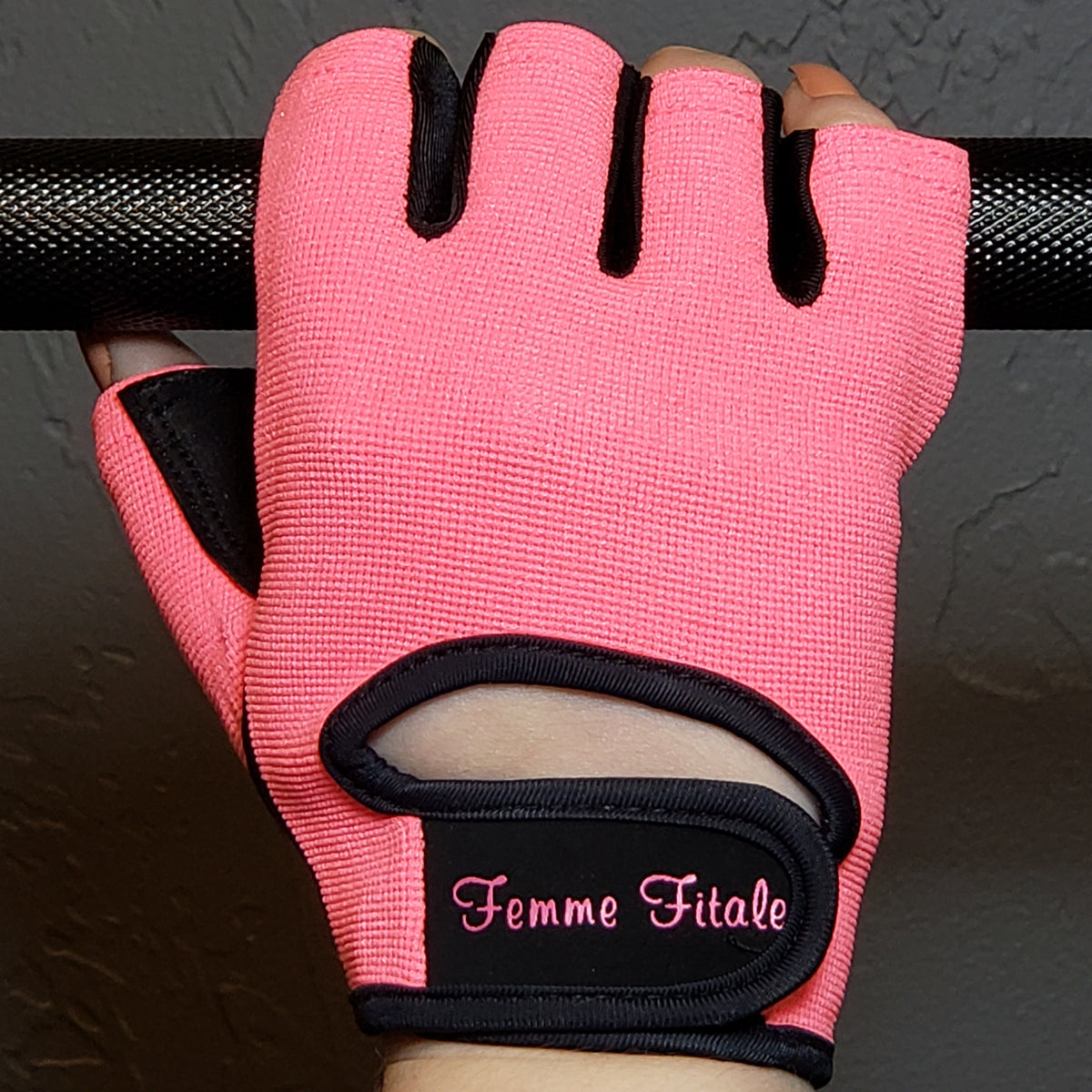 Femme Fitale Fitness Coral Womens Fitness Weight Gloves - No Crystals