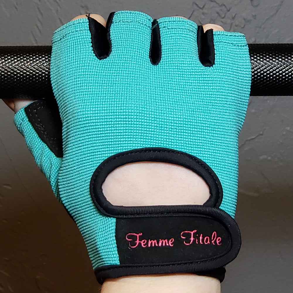 Navy Blue Femme Fitale Fitness Gloves - No Crystals